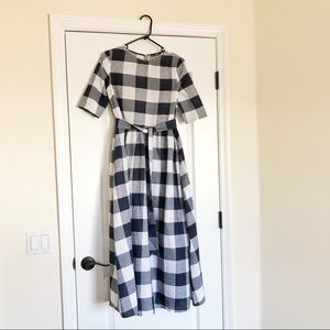 Dresses - Gingham Midi Dress Dresses - Gingham Midi Dress